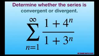 Determine if series converges or diverges 1 4n1 3n Limit Comparison Test [upl. by Eyssej]