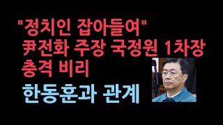 국정원 1차장 공금횡령 사생활 등 감찰 받았다 한동훈 부인과 관계 스카이데일리 [upl. by Elauqsap]