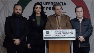 Dip Ricardo Monreal Ávila presidente de la Jucopo y coordinador del Grupo Parlamentario de Morena [upl. by Atinuhs]