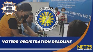 Comelec Voter’s registration hanggang Sept 30 na lang  Siyento Por Siyento [upl. by Aicile795]