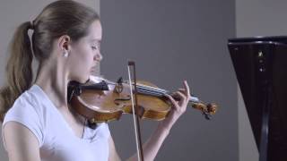 Sarah Switzer  Tchaikovsky quotCanzonettaquot Andante 2nd mvt from Violin Concerto in D major [upl. by Irami]