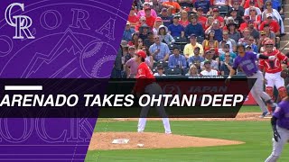 Nolan Arenado Crushes ThreeRun Homer Off Shohei Ohtani [upl. by Ika]