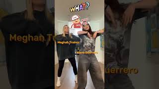 Meghan Trainor and Niana Guerrero tiktok dance is this for real meghantrainor shorts [upl. by Amari]