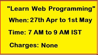 Learn Web Programming  Session 4 [upl. by Mcculloch23]