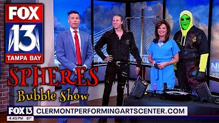 Spheres Bubble Show on FOX 13 Tampa Bay [upl. by Rehpinnej213]