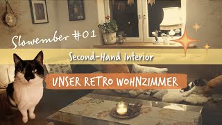 Slowember Vlog 01 Secondhand Interior Retro Wohnzimmer amp New CoffeeStation ☕️ [upl. by Neidhardt]