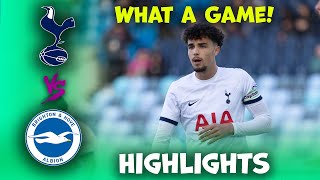 Tottenham hotspur v Brighton  u18 Premier League  Highlights 31082024 [upl. by Caughey]