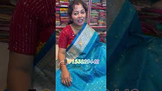 Pure pasmina Benarasi silk saree l booking number 9153829442 [upl. by Oicirtap746]