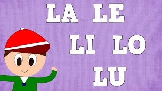 Sílabas LA LE LI LO LU  Syllable with L  Vídeos para niños [upl. by Lamiv]