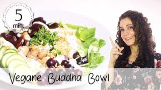 Vegane Buddha Bowl einfach amp gesund  Buddha Bowl Rezept mit JoghurtDressing  Vegane Rezepte 💚 [upl. by Gonsalve]