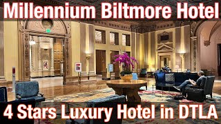 Millennium Biltmore Hotel Los Angeles  You Pay for the Historical Significance but Not the Room [upl. by Yenahs488]