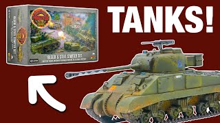 SKIRMISH GAME with TANKS Unboxing 156 Scale Achtung Panzer by Warlord Games [upl. by Attennaj]