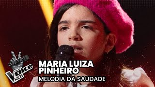 Maria Luiza Pinheiro  quotMelodia da Saudadequot  Provas Cegas  The Voice Kids Portugal 2024 [upl. by Imelda]