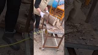 Auger bit wood splitting process Good tools and machinery can increase work efficiency [upl. by Carlson]