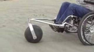 Rough Roller Off Road Wheelchair Device  In the Sand [upl. by Baggott]