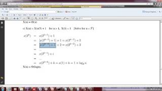 Example for solving recurrence relation [upl. by Loyce196]