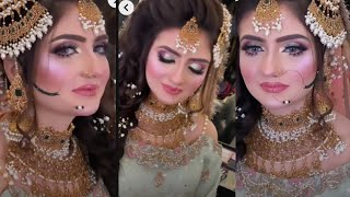 5 Minat Eyes Makeup Work Walima Bridal Makeup Tutorial Soft Beautiful Eyes Makeup Tutoriall [upl. by Asenav]