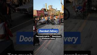 Too much Rush in Downtown Kitchener doordash ubereats fooddelivery [upl. by Ortrud]