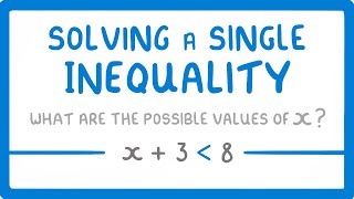 GCSE Maths  Solving Algebraic Inequalities with 1 Inequality Sign Inequalities Part 2 57 [upl. by Lavona]