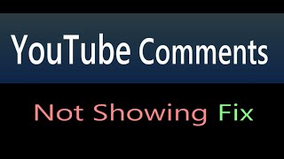 How to fix YouTube repliescomments not showing or not working [upl. by Enerahs]