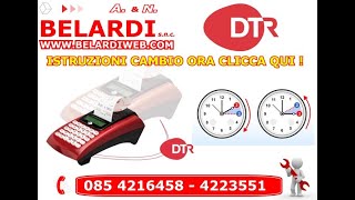 CAMBIO ORARIO REGISTRATORE DI CASSA DTR DPALM WIFI [upl. by Nnayram]