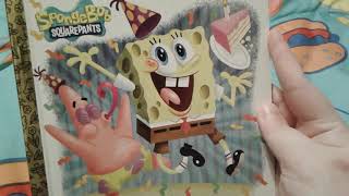 Happy Birthday SpongeBob Little Golden Book Review [upl. by Mercado]