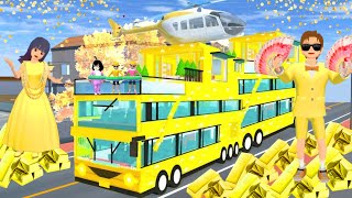 yuta mio bocil kaya punya mobil serba emas dan mewah  SAKURA SCHOOL SIMULATOR [upl. by Hersh]