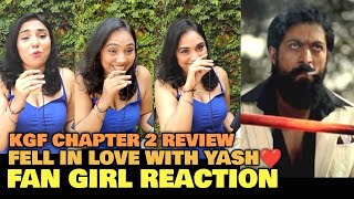 This FAN GIRL Fell In Love❤️ With Yash After Watching KGF Chapter 2  First Day Public Review Hindi [upl. by Yennej]