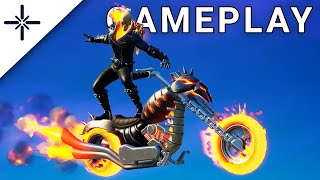 NEW Ghost Rider Fortnite Skin Gameplay BUNDLE with Ghost Glider Soulfire Chains Pickaxe [upl. by Eatnod36]