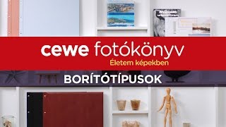 CEWE FOTÓKÖNYV borítótípusok [upl. by Rimidalb]