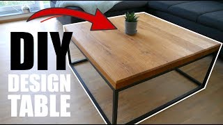 DIY DESIGN TISCH selber bauen  MrHandwerk [upl. by Dorlisa]