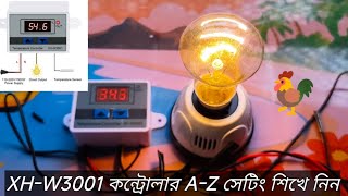 W3001 Temperature Controller Setting  ৩০০১ মডেল কন্ট্রোলার সেটিং। সস্তায় ইনকিউবেটর incubator [upl. by Karyn]