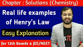 Real Life Examples of Henrys Law  Class 12  Chemistry  Alakh Pandey Sir  Alakh Sir Highlights [upl. by Hochman]