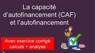 la capacité dautofinancement [upl. by Cut]