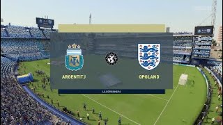 FIFA 23  Argentina vs England  Friendly Match  PS4™ 720p [upl. by Nnarefinnej537]