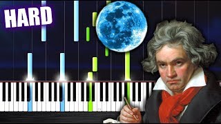 Beethoven  Moonlight Sonata  HARD Piano Tutorial by PlutaX [upl. by Ydak]