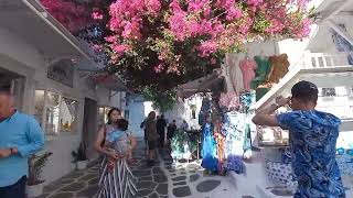 Mykonos Walking Tour Greece June 2024 V1 [upl. by Ariak]