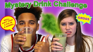 Mystery Drink Challenge Justin vs CeCe [upl. by Hsaniva]