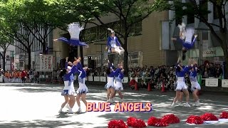 BLUE ANGELS 福岡工業大学付属城東高等学校 チアリーダー部 2016 博多どんたく港まつり [upl. by Snilloc96]