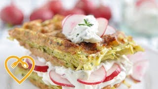 Herzhafte Waffeln  Waffel Rezepte zum Abnehmen  Mein gesunder Ernährungsplan [upl. by Otanod612]