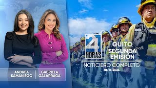 Noticiero de Quito Segunda Emisión 181124 [upl. by Oigimer624]