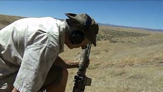 AR10 308 with Armaspec buffer piston gen4 at 410 yards 1 plate hit [upl. by Rory]