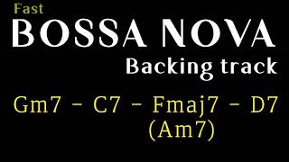 BOSSA NOVA2516 Backing track in F major  HW backing track [upl. by Yelsew]