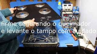 vazamento no Cooktop FISCHER Modelo 1519 resolvido [upl. by Acihsay]