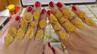 অসংখ্য বিদেশি সোনার আংটির ডিজাইন ও দাম জানুন😍  Gold Finger Ring Design With Price 2023 [upl. by Beauchamp]