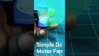 Simple DC motor fan making  how to battery motor science project shorts [upl. by Gleeson]