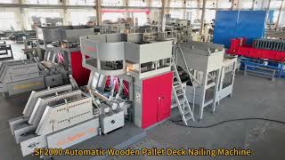 HICAS SF2000 Wood Pallet Nailing Machine Wooden Pallet Production Line [upl. by Assek121]