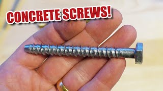 How to use CONCRETE SCREWS  heavy duty fixings [upl. by Eckhardt]