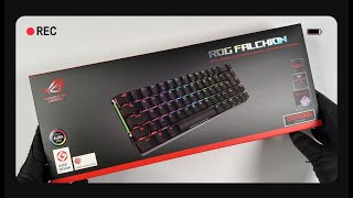 Unboxing  Asus Rog Falchion Gaming Tastatur  ASMR [upl. by Ecarret]