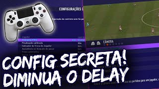 CONFIGURAÇÕES SECRETAS PRA DIMINUIR O DELAY NAS PARTIDAS  FIFA 22 ULTIMATE TEAM [upl. by Nywloc]